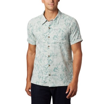 Columbia Muške Košulje - Outdoor Elements Short Sleeve Print Zelene | BEAR-39127